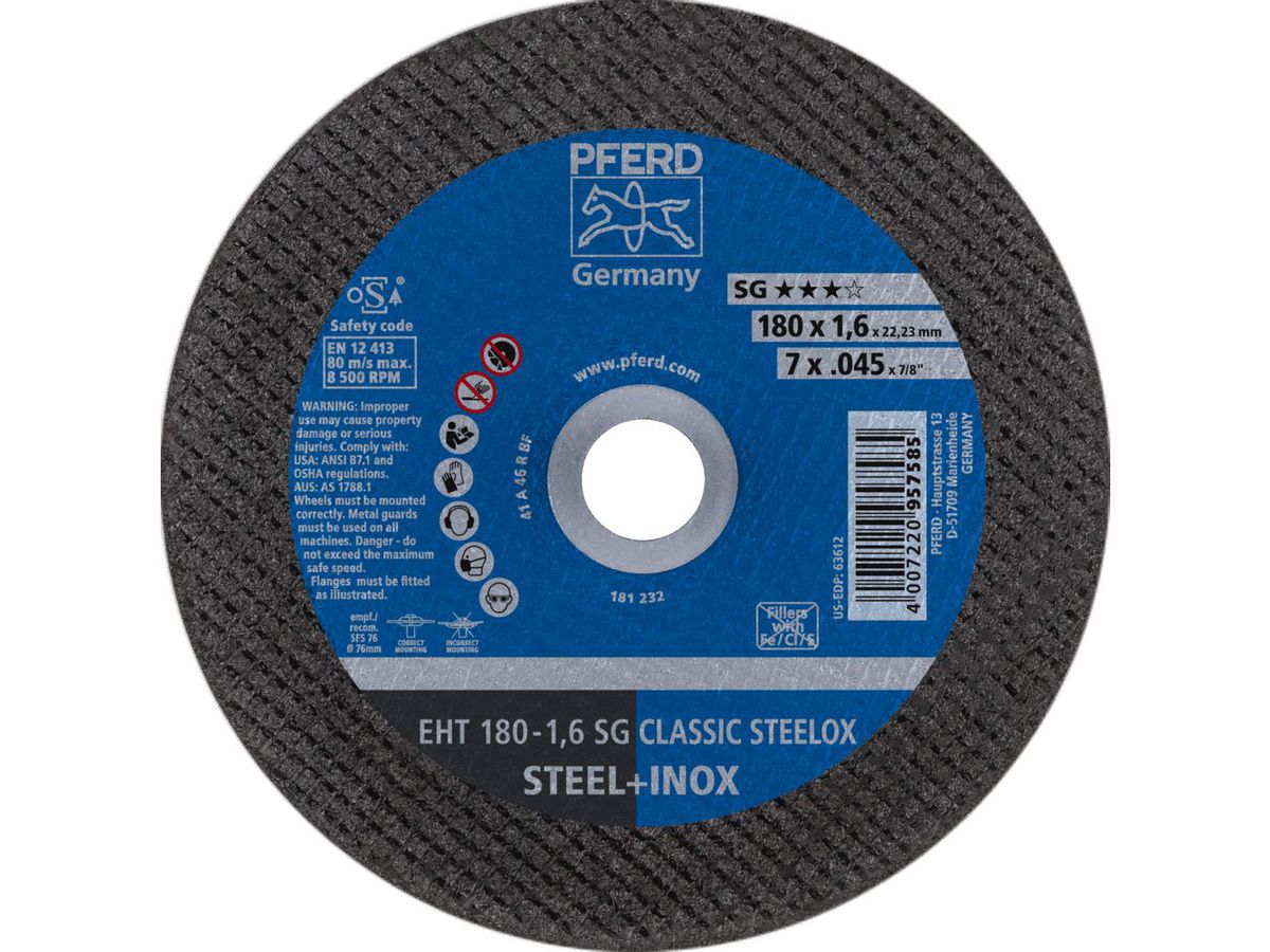 PFERD Trennscheibe A46 QSG V2A