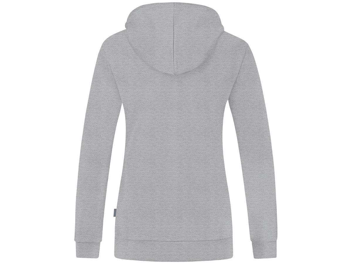 JAKO Kapuzenjacke Organic Damen C6820, Gr. 46 hellgrau meliert