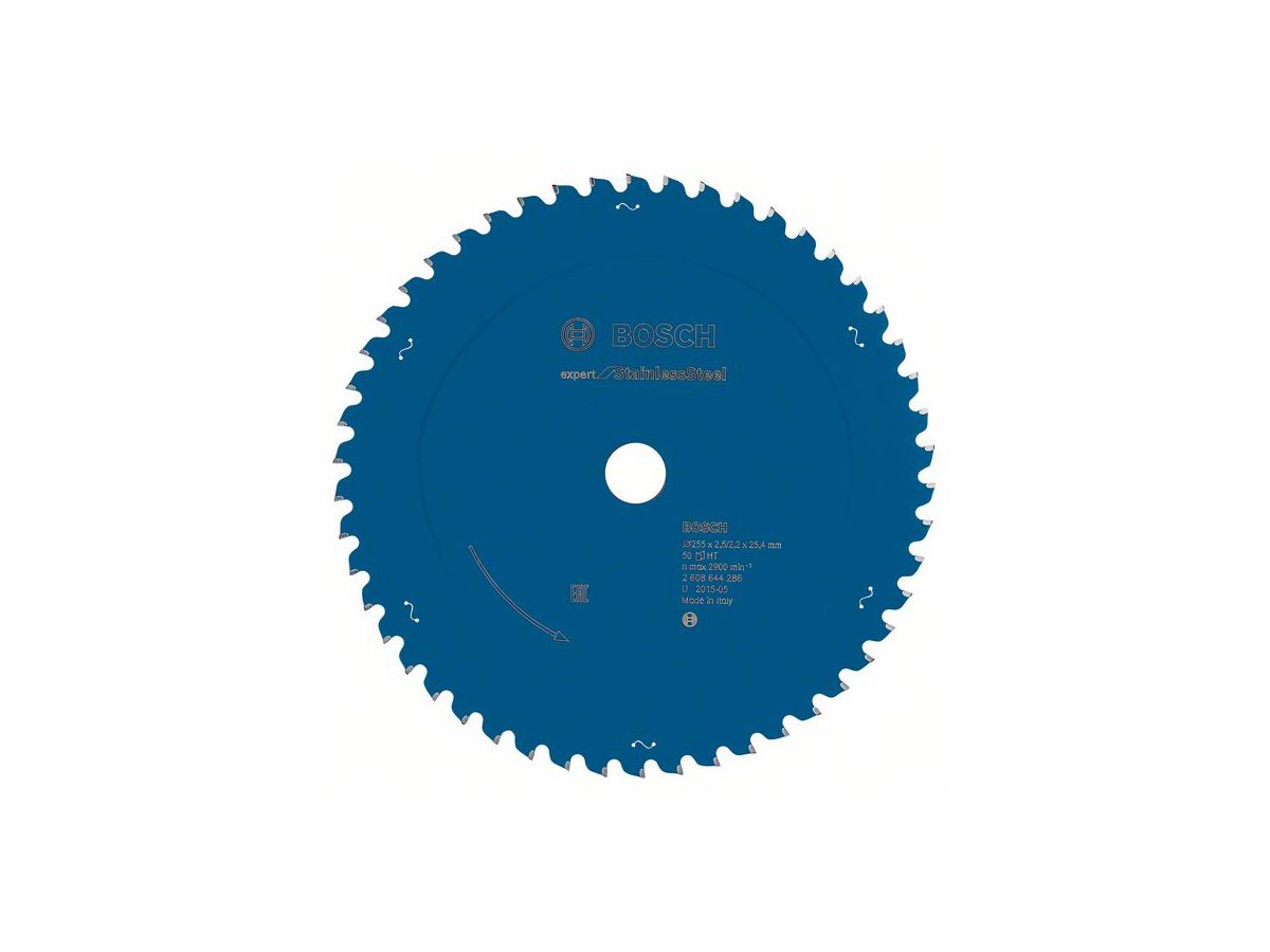 BOSCH Kreissägeblatt Expert for Stainless Steel, 255x25,4x2,5 mm, 50 Z
