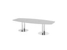 Konferenztisch 280x130/85 Grau/Chrom