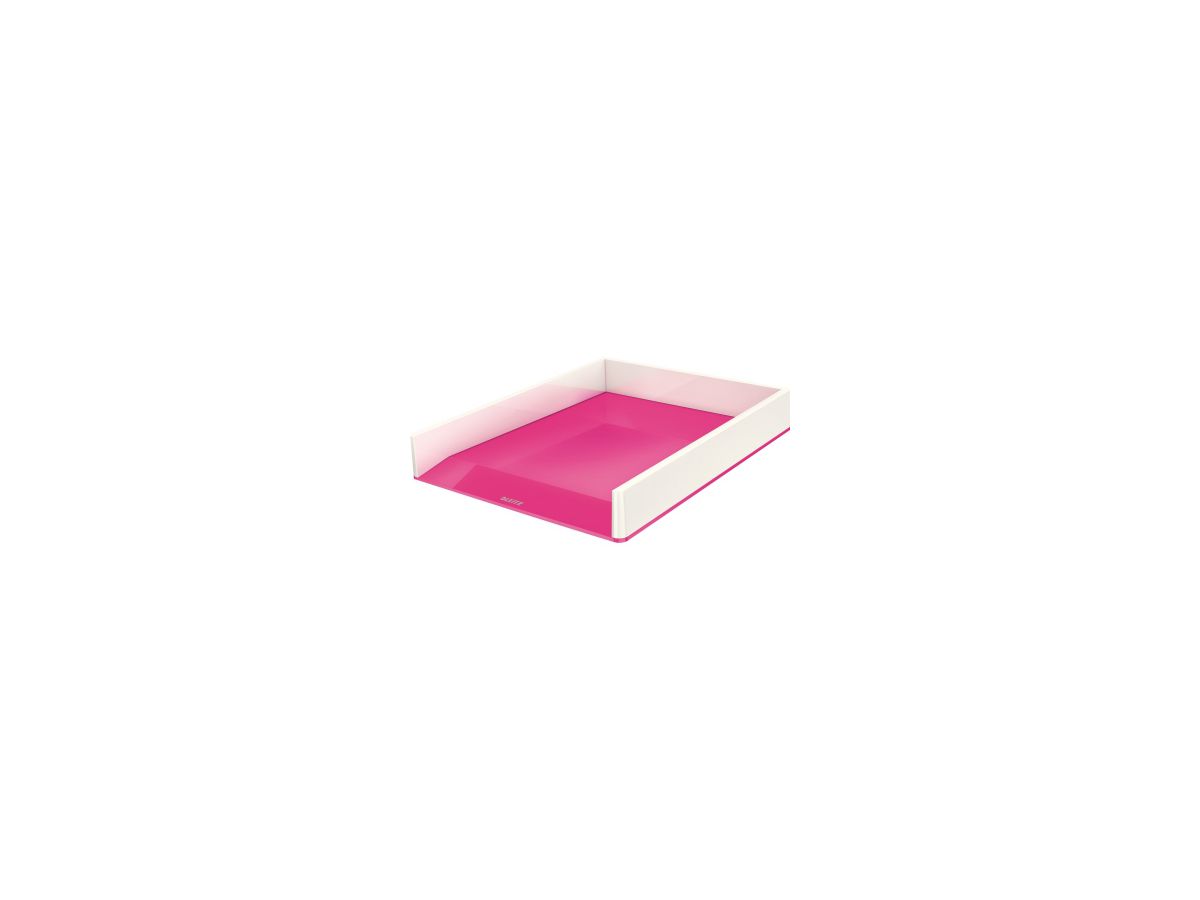 Leitz Briefkorb WOW 53611023 DIN A4 PS weiß/pink