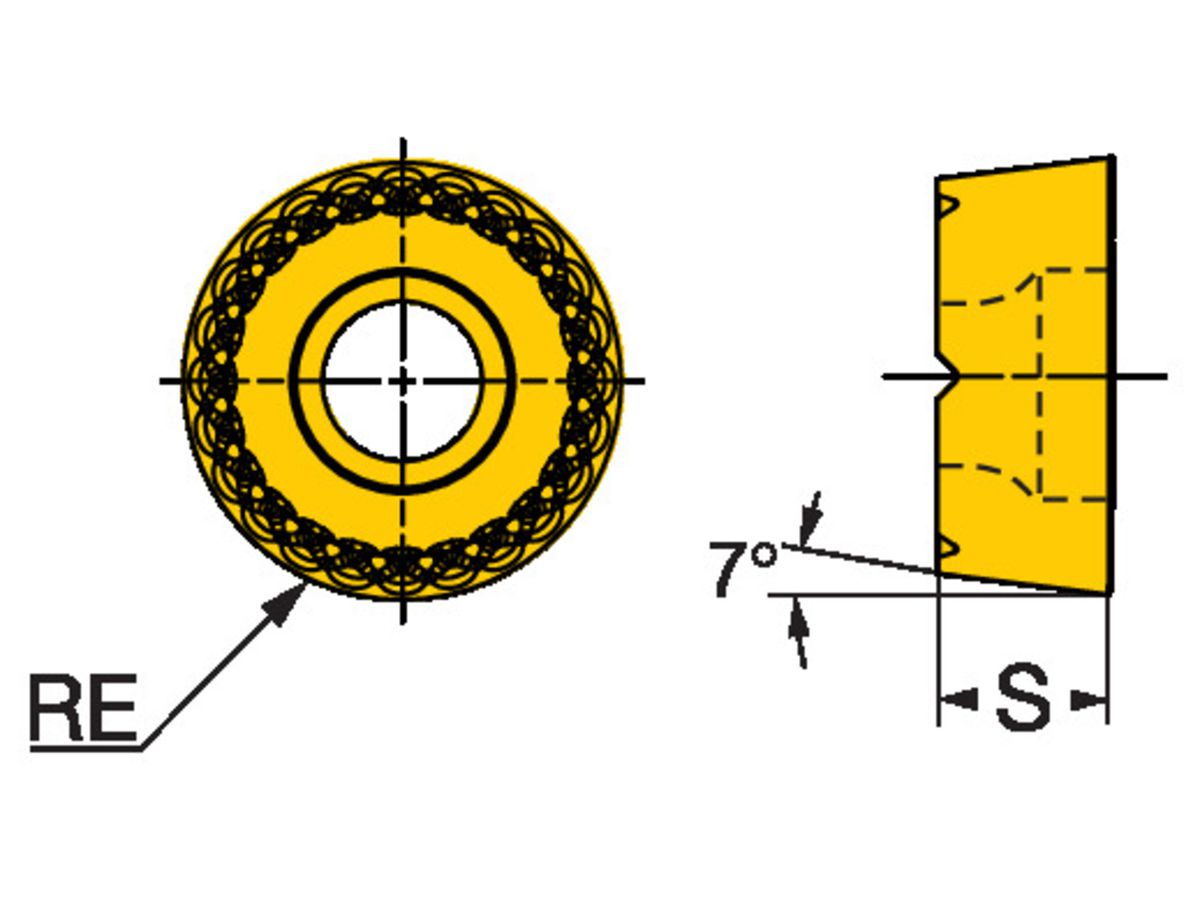 COROMANT CoroTurn 107 Schneidplatte zum