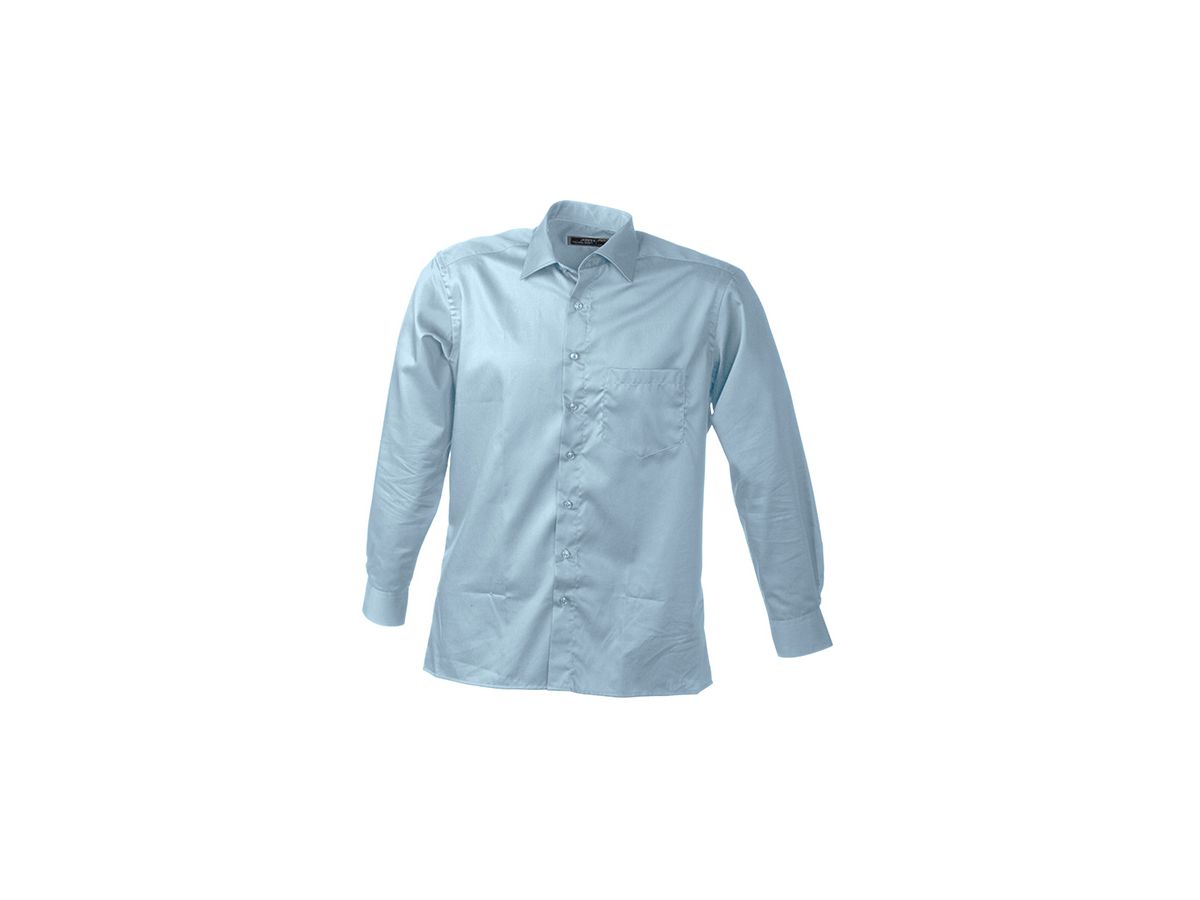 JN Mens Business Shirt lang JN606 100%BW, light-blue, Größe 3XL