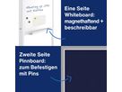 Magnetoplan Moderationswand 11112103 75x120cm Filz blau