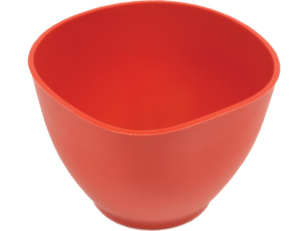 Plaster bowl rubber/red 127 x 90 mm
