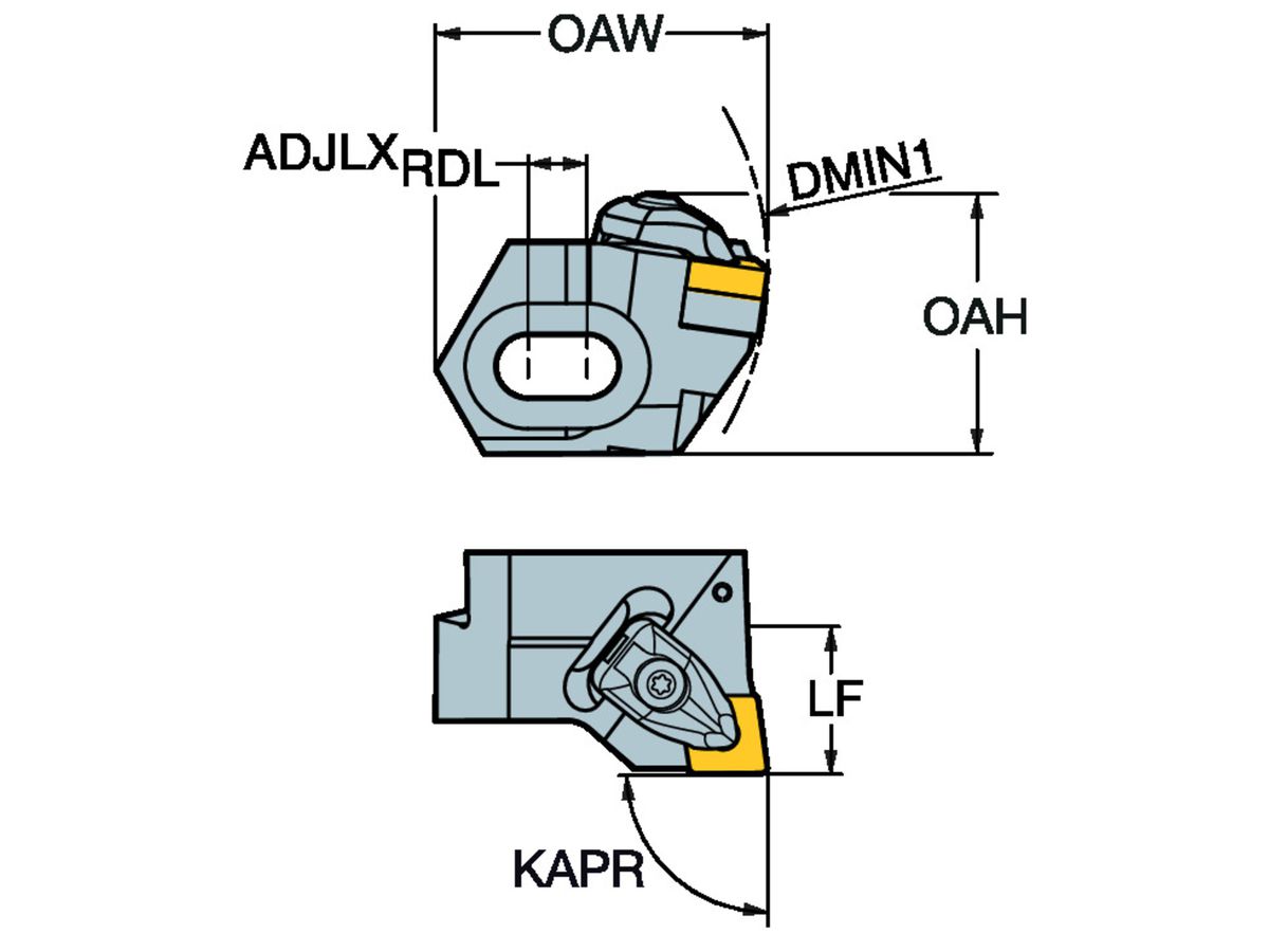 COROMANT Schneidenträger für CoroBore 820 R820I-BR36DCLN16A