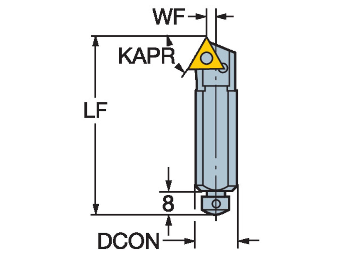 COROMANT CoroTurn 107 Einbauhalter zum Drehen R140.0-20-16