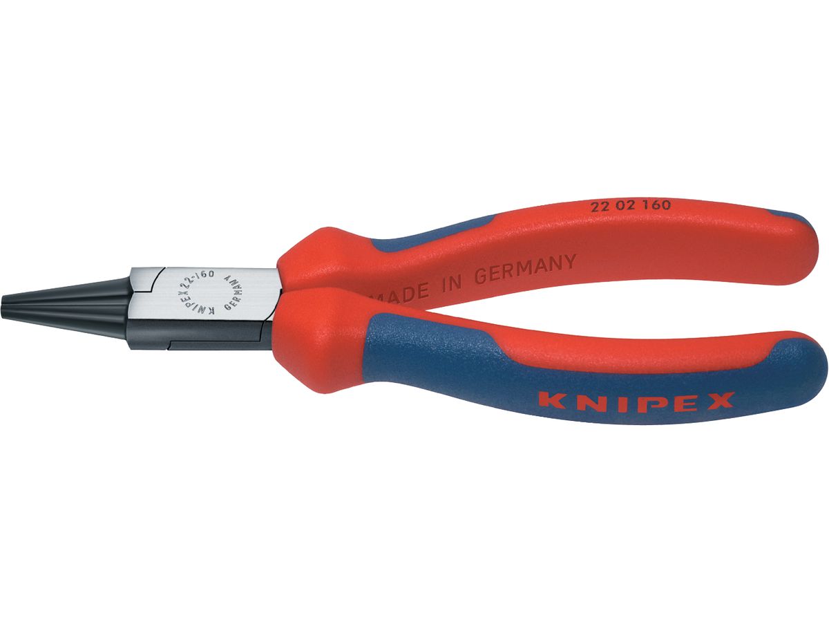 Rd. nose plier pol. 140mm m.M.K.Griff Knipex