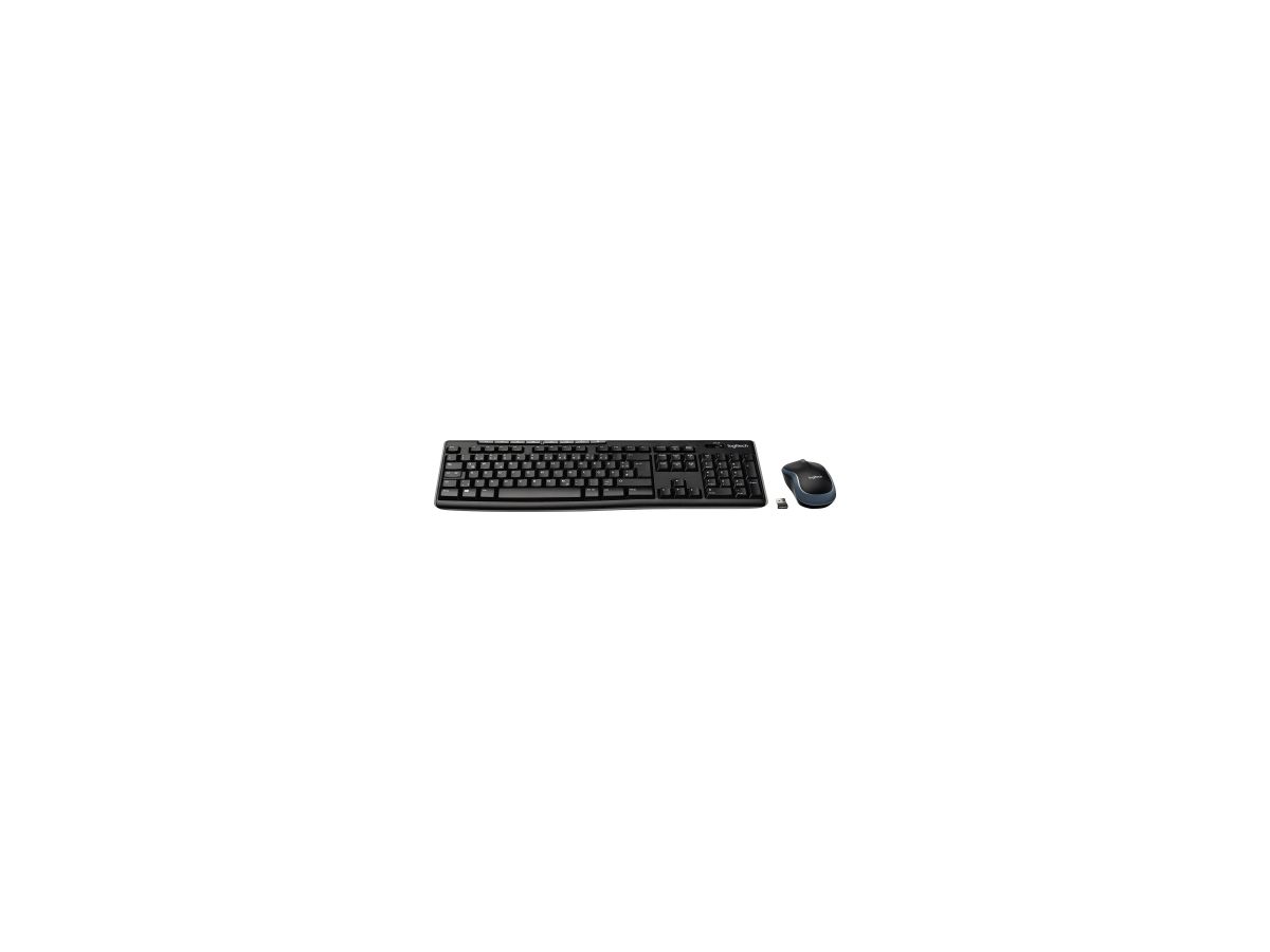 Logitech Tastatur-Maus-Set MK270 920-004511 cordless USB schwarz