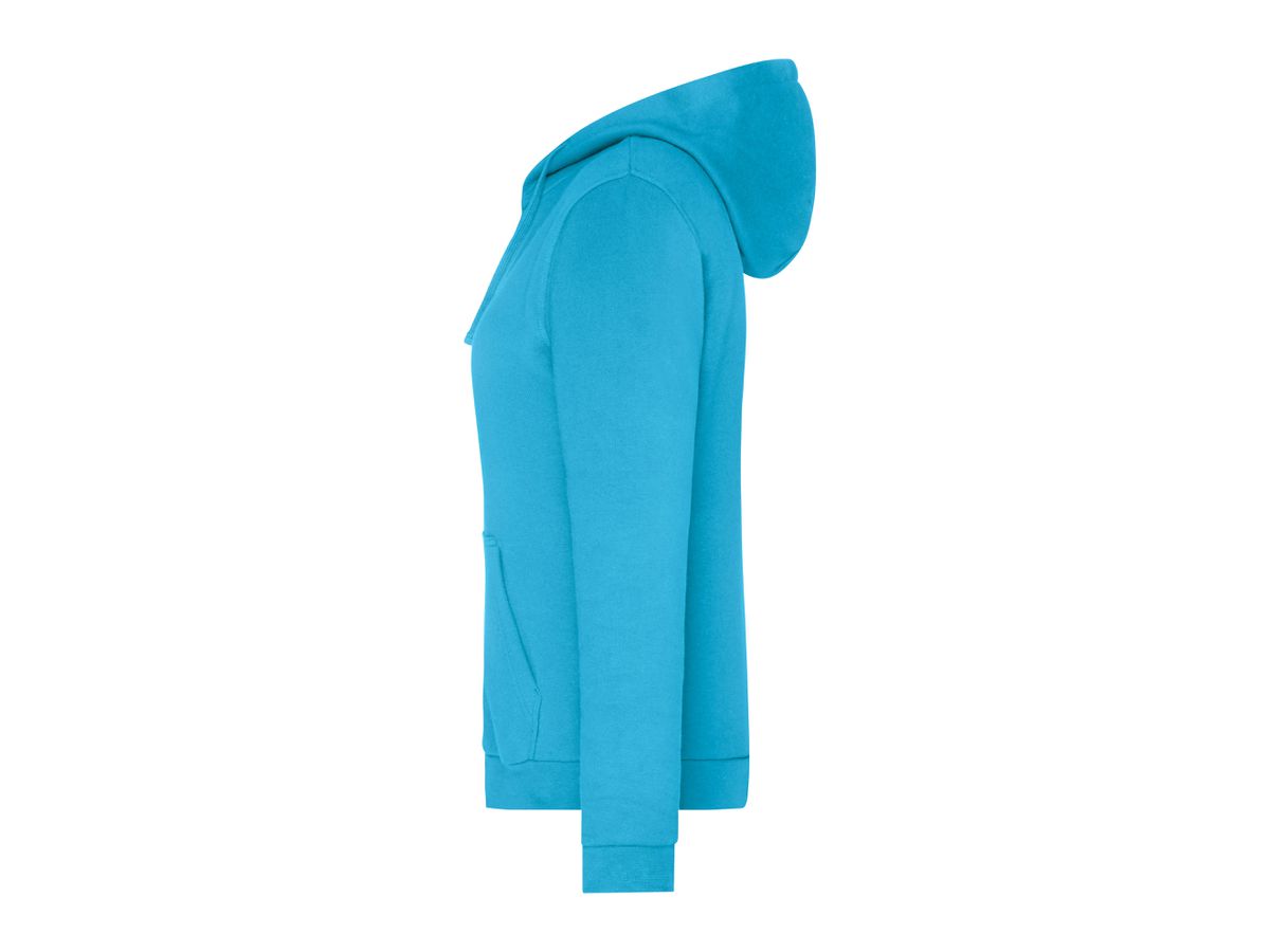 JN Promo Zip Hoody Lady JN755 80%BW/20%PES turquoise Gr. S