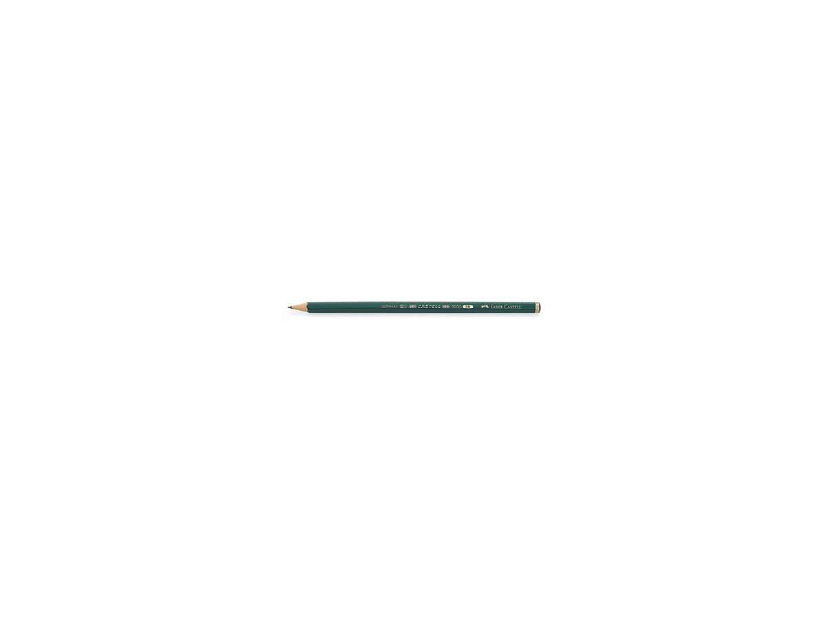Faber-Castell Bleistift CASTELL 9000 119007 7B dunkelgrün
