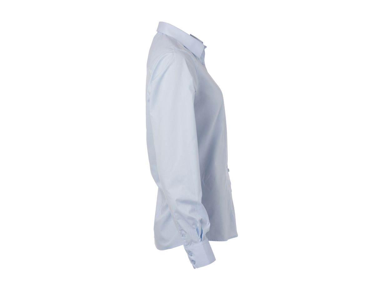JN Ladies' Shirt Longsleeve Poplin JN677 light-blue, Größe XL