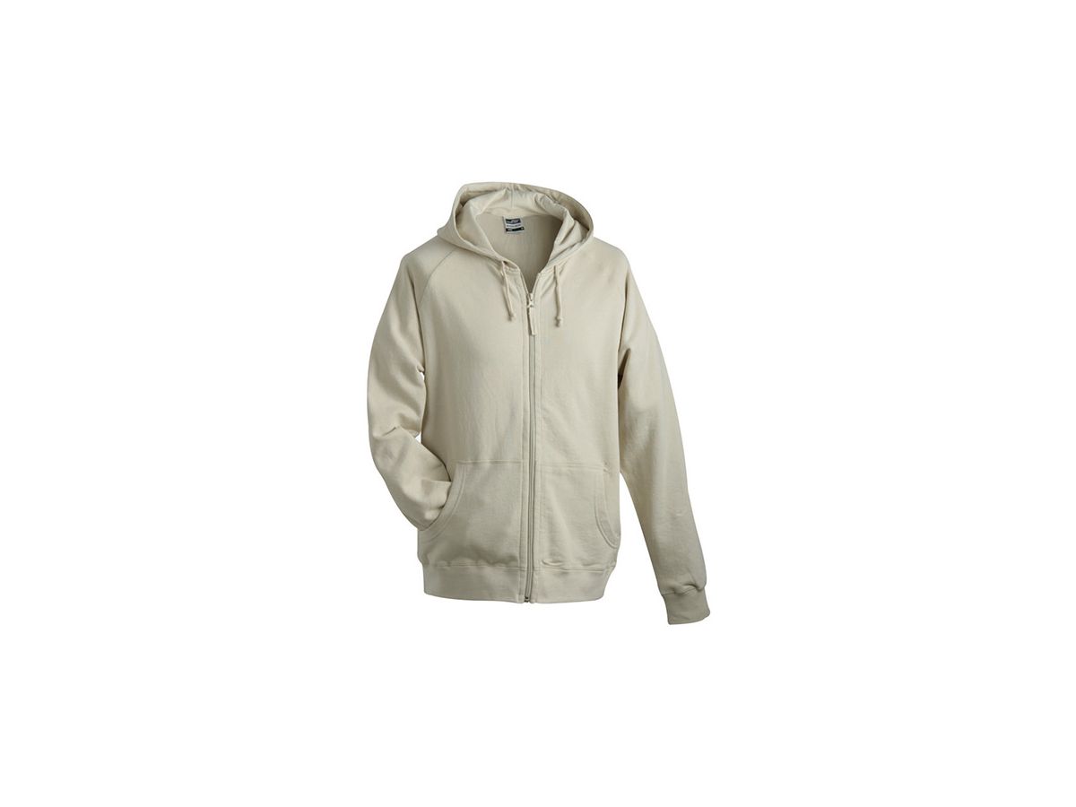 JN Hooded Jacket JN059 100%BW, stone, Größe S