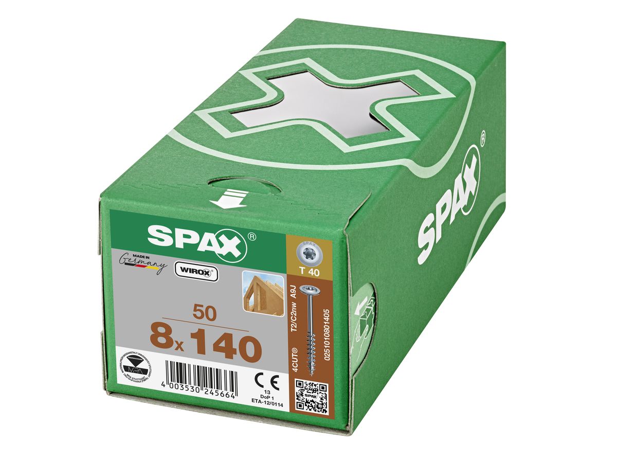 Spax Telko T-Star+ 8,0x140/80 WIROX