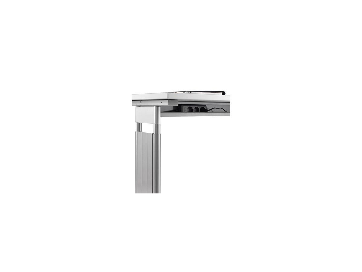 Geramöbel Schreibtisch Lissabon S-617305-LG/SI 180x68cm l.grau/si