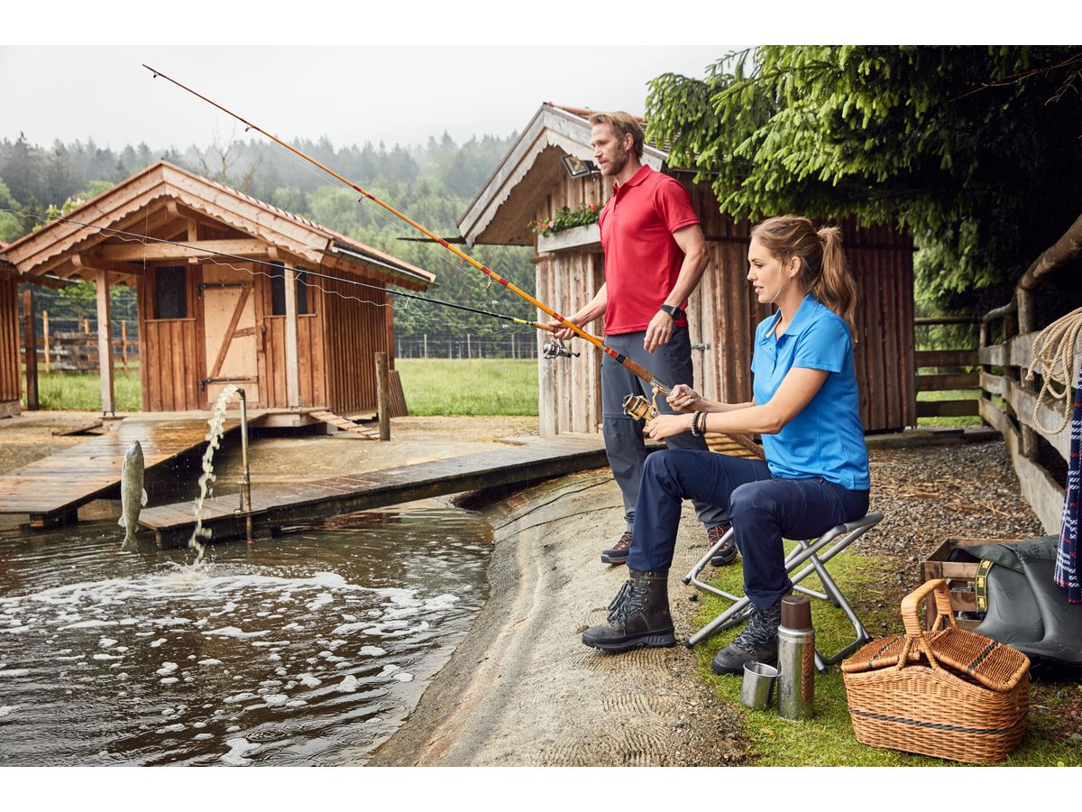 JN Ladies' Zip-Off Trekking Pants JN1201 carbon, Größe XS