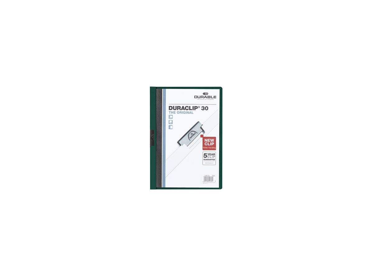 DURABLE Klemmmappe DURACLIP 30 220032 DIN A4 Polyethylen petrol