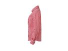 JN Ladies Traditional Shirt JN637 100% BW, red/white, Größe S