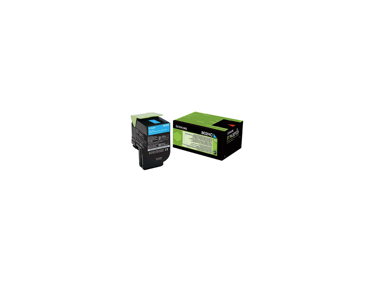 Lexmark Toner 80C2HC0 ca. 3.000Seiten cyan