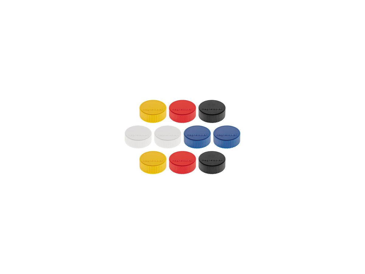 magnetoplan Magnet Discofix Magnum 1660010 34mm sortiert 10 St./Pack.