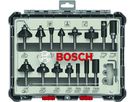 Bosch Fräser-Set 15-teil. 6mm Schaft 2607017471