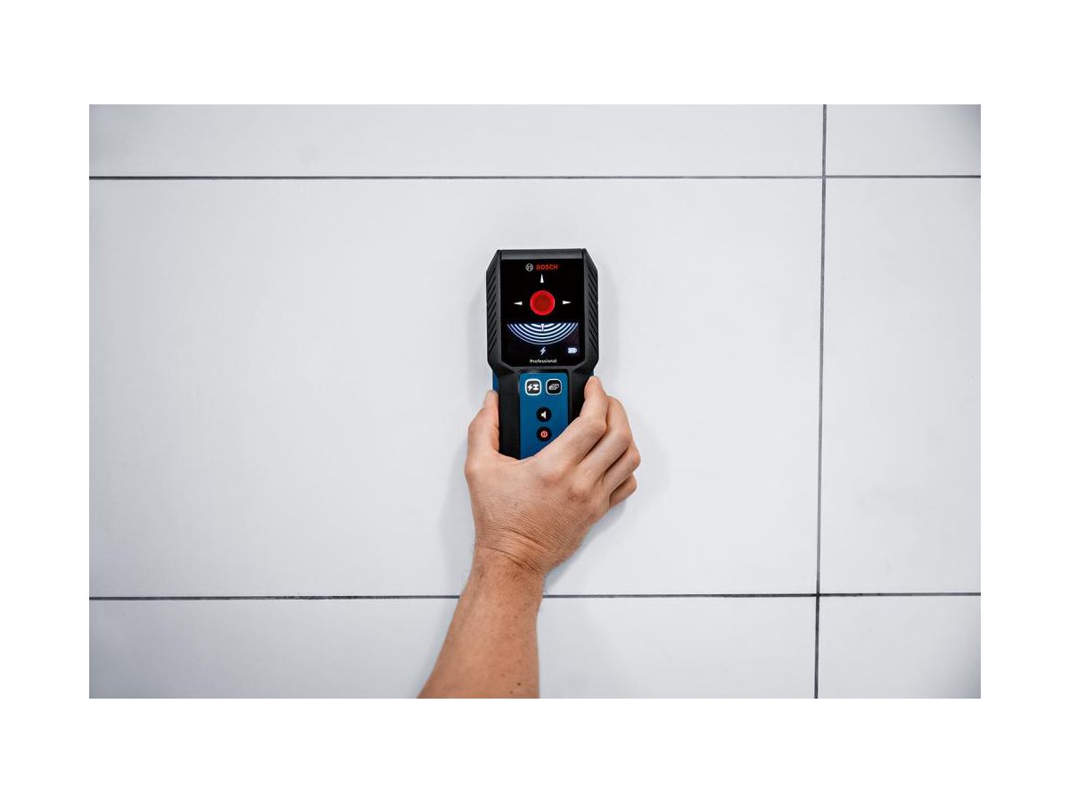 BOSCH Universal Ortungsgerät GMS 120-27 3,7V/1,0 Ah, USB-C Kabel, Tasche