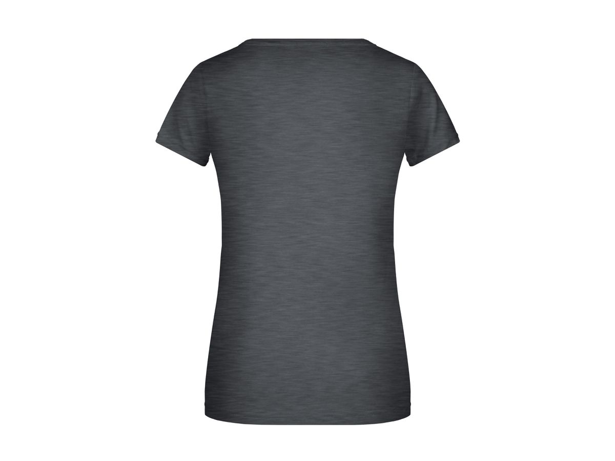 JN Ladies' Basic-T 8007 black-heather, Größe XXL