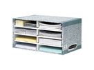 Fellowes Sortierstation Bankers Box System 08750EU 49x26x31cm grau/weiß