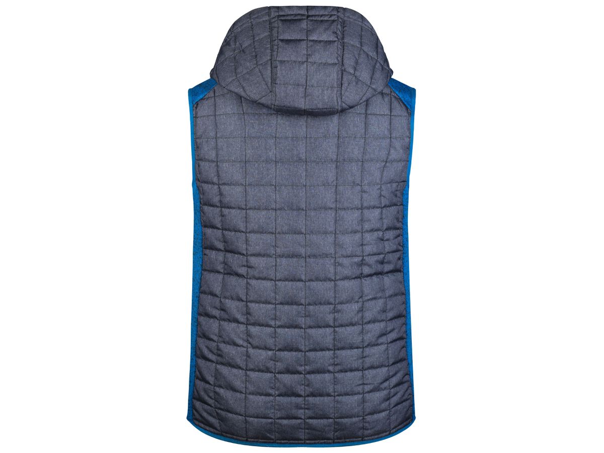JN Men's Knitted Hybrid Vest JN768 royal-mel./anthr.-mel., Größe XXL