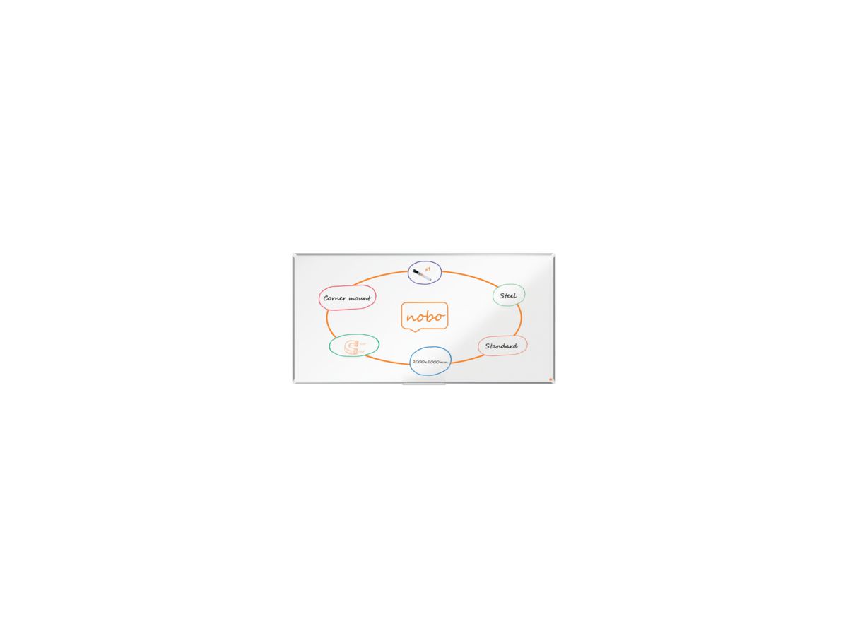 Nobo Whiteboard Premium Plus 1915162 NanoCleanT 100x200cm