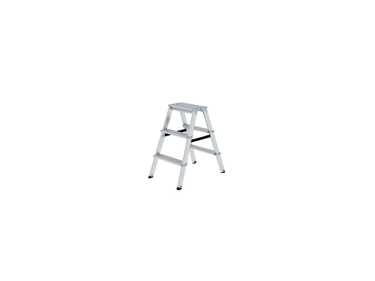 MUNK ML Aluminium-Stufenstehleiter beidseitig 2x3 Stufen