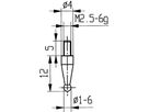 Measuring insert HM ball Dim.18/ 1.0mm Käfer