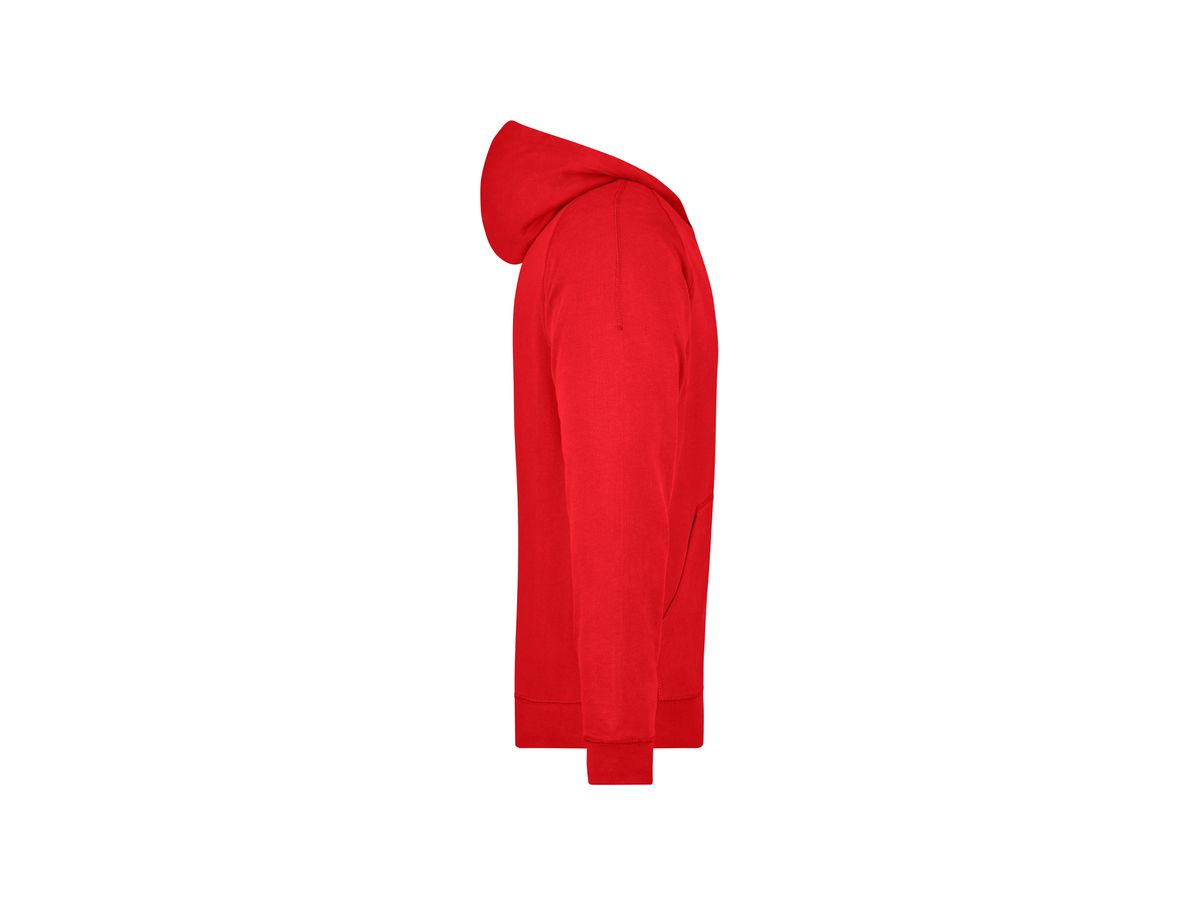 JN Hooded Jacket JN059 100%BW, red, Größe 2XL