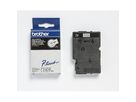 P-touch Schriftbandkassette TC101 12mmx7,7m laminiert sw auf fl