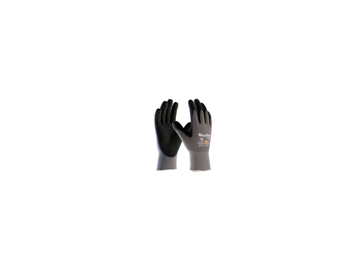 ATG Montage-Handschuh Maxiflex Endurance Gr. 7 Nitril-Noppen grau/schwarz 34-844