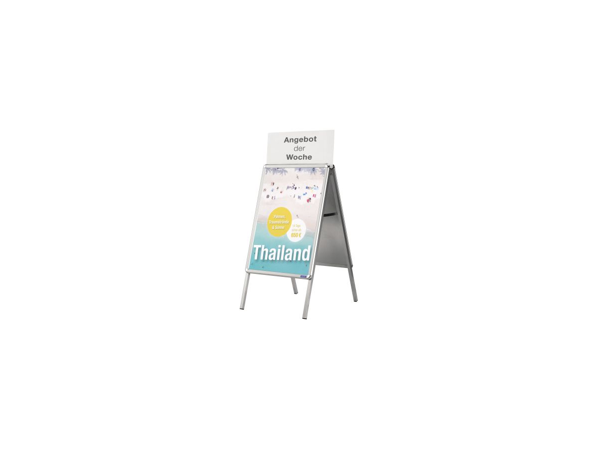 magnetoplan Kundenstopper SP 00016 66,1x119cm DIN A1 silber