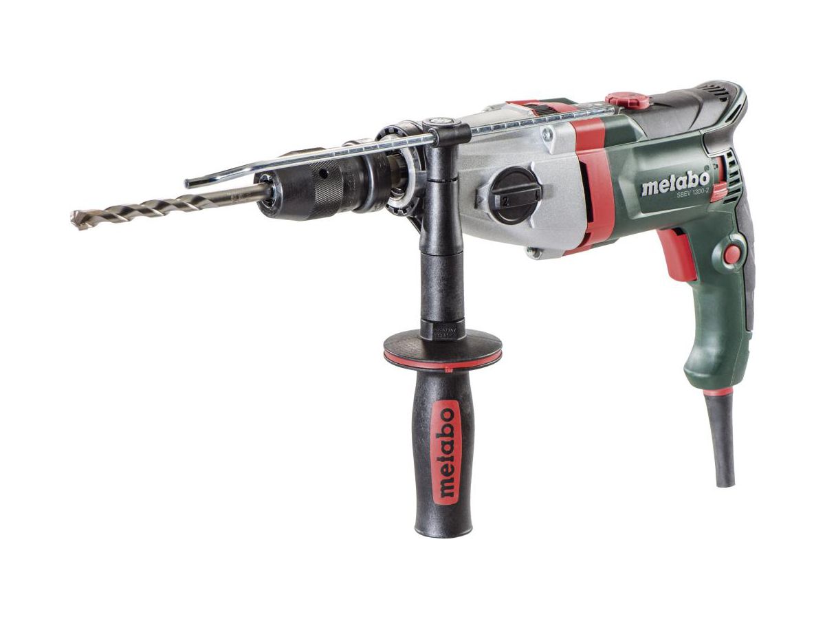 METABO Schlagbohrmaschine SBEV 1300-2 1300 Watt, Zweigang, Futuro Top Futter
