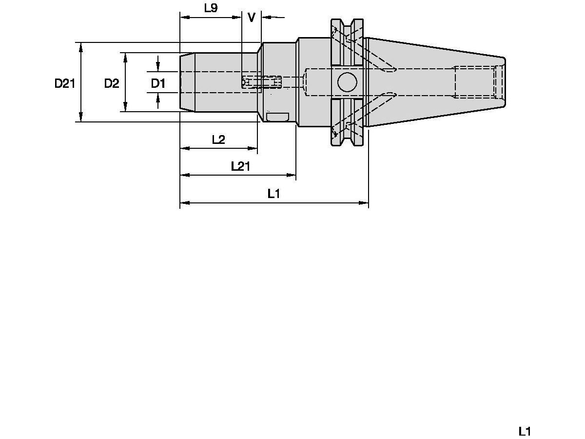 ERICKSON CV40HCT025350 Steilkegel Systemwerkzeug CV40BHCT025350