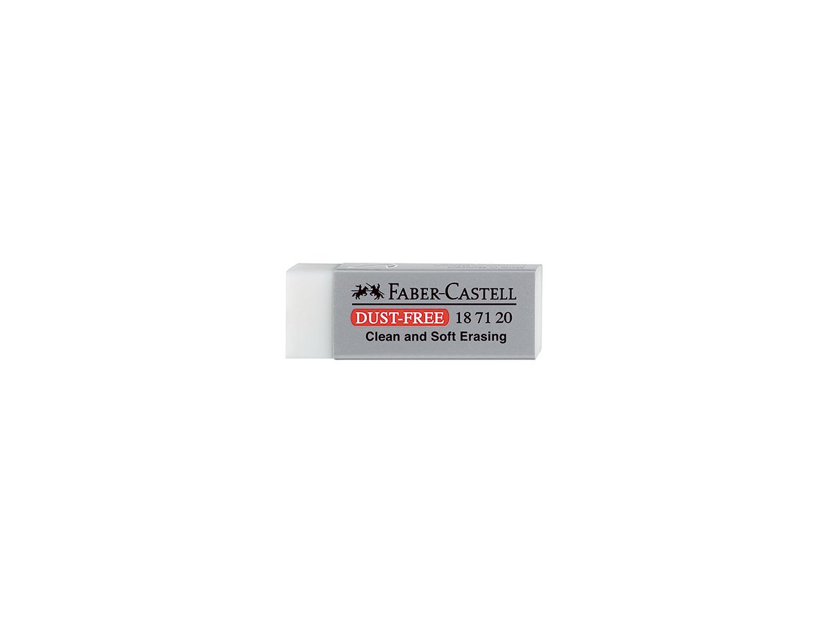 Faber-Castell Radierer DUST-FREE 187120 22x12x62mm weiß