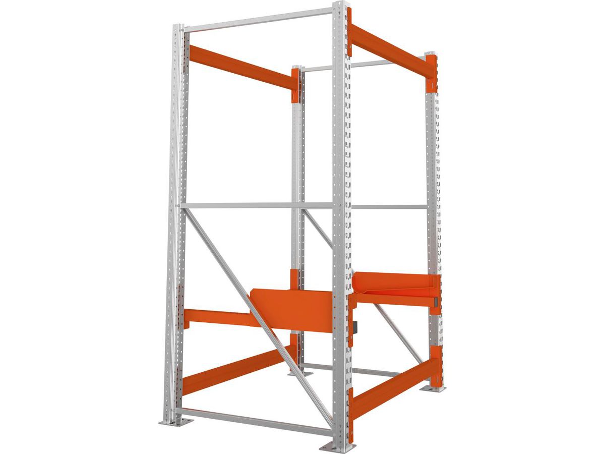 META Kabeltrommelregal Feldlast 4000kg Grundfeld Verzinkt B1300Xt1100Xh2200 mm