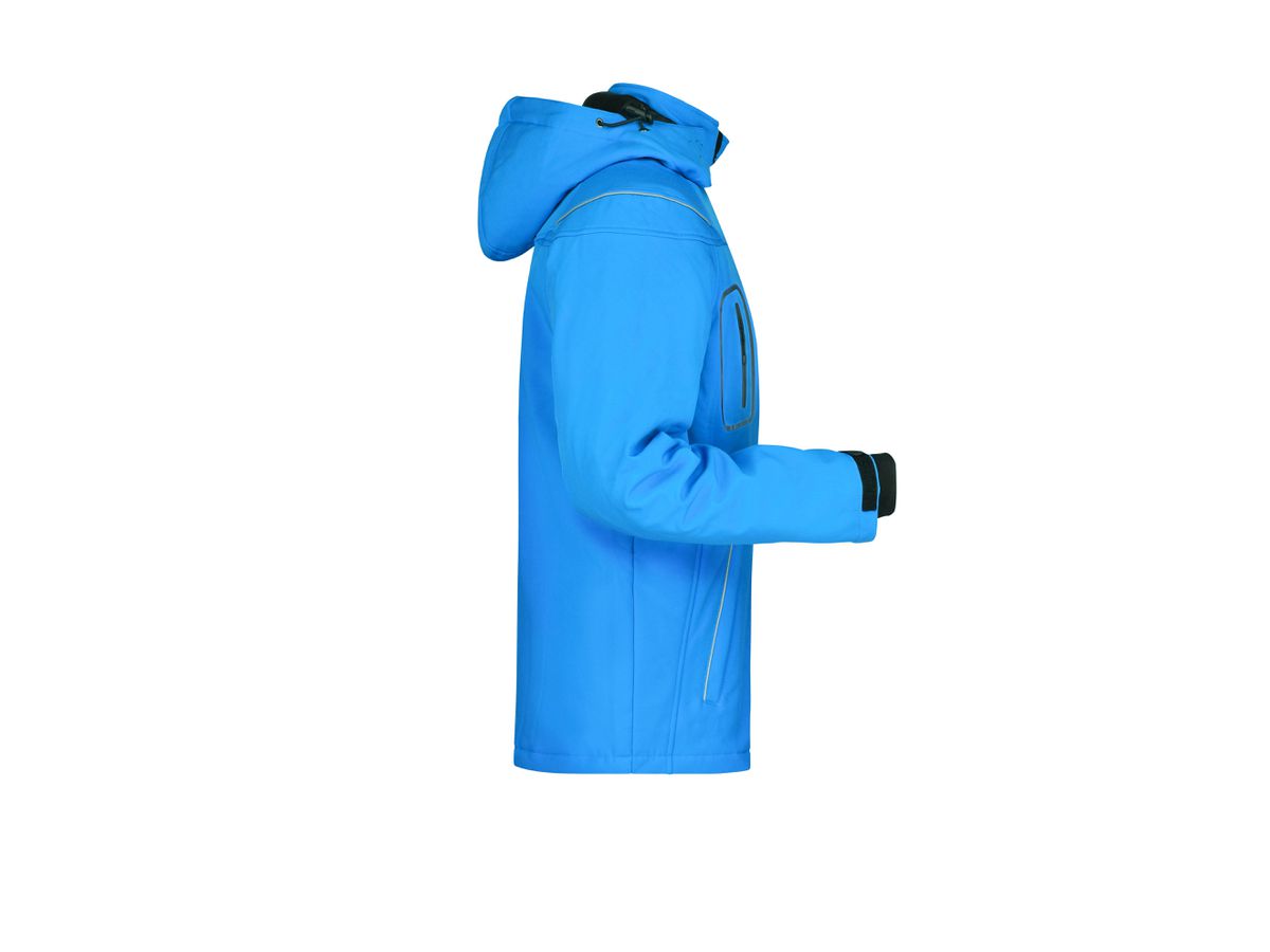 JN Mens Winter Softshell Jacket JN1000 95%PES/5%EL, aqua, Größe M