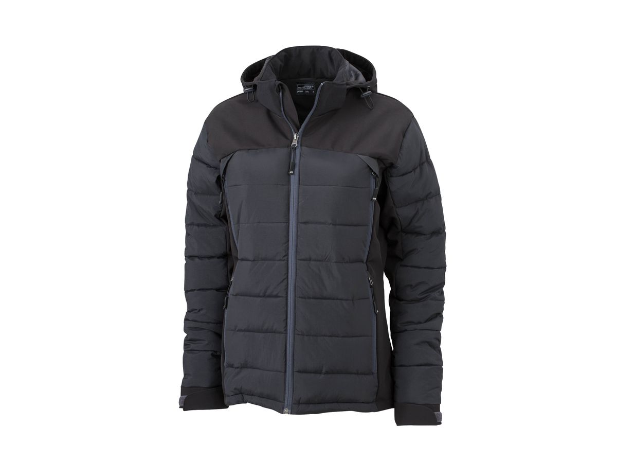 JN Ladies Outdoor Hybrid Jacket JN1049 95%PES/5%EL, black, Größe M