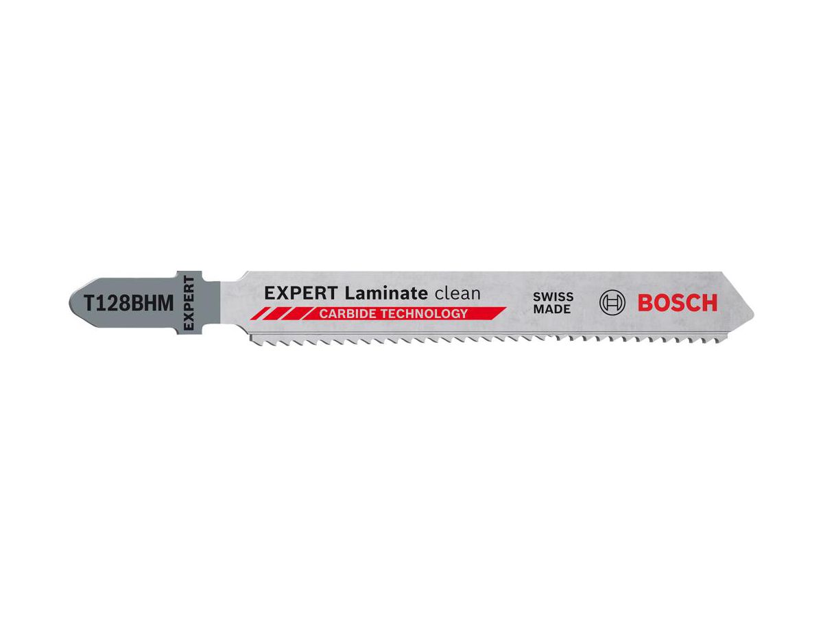 BOSCH Stichsägeblatt Expert 3 Stück, Laminate clean, T 128 BHM