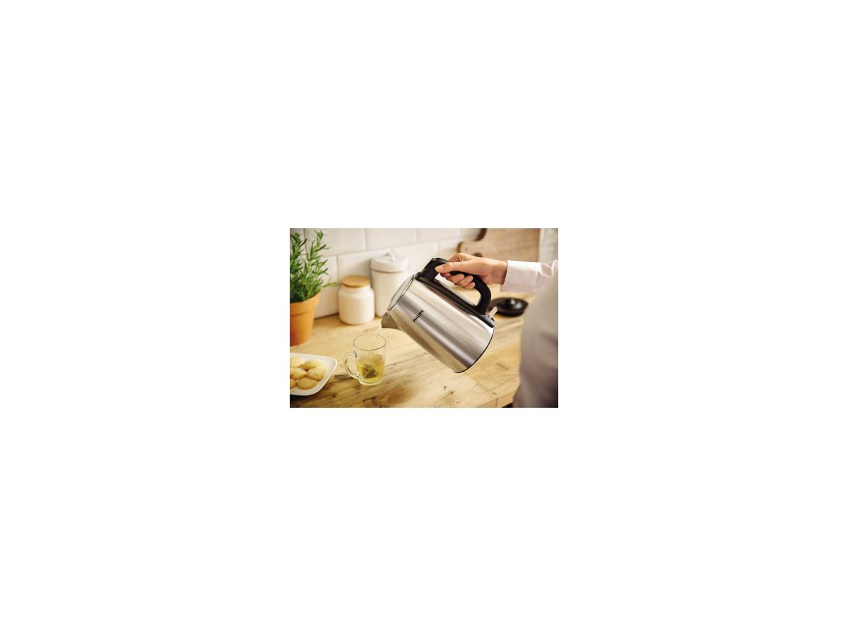 Philips Wasserkocher Daily HD9351/90 2.200W 1,7l Edelstahl