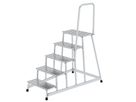 MUNK Alu-Arbeitspodest 5 Stuf. mit Handlauf, starr