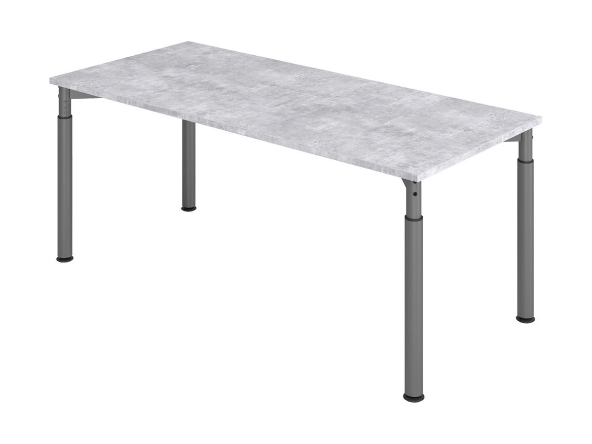 Schreibtisch 4-Fuß 1800x800 mm Beton