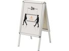 Nobo Plakatständer 1902207 DIN A2 Alurahmen silber