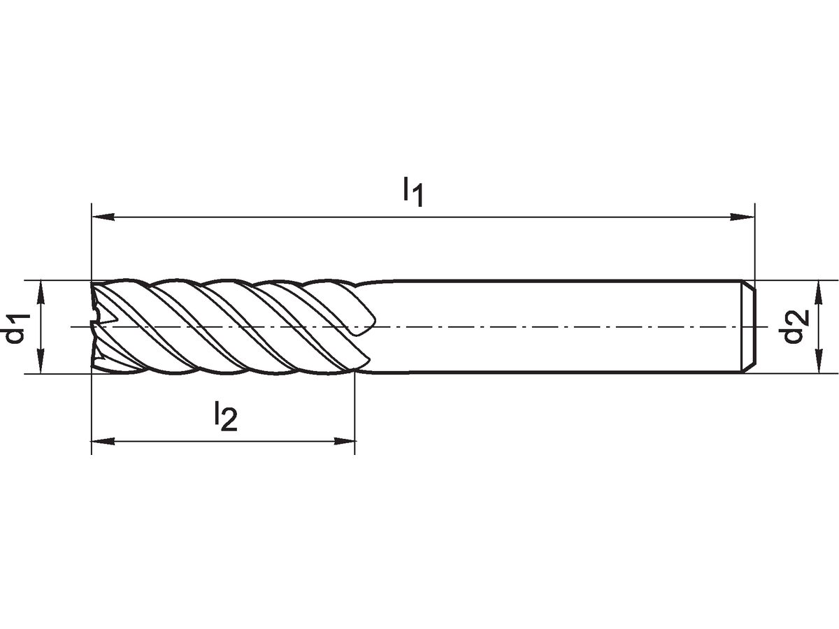 SL-Schaftfräser 6527 VHM FIRE