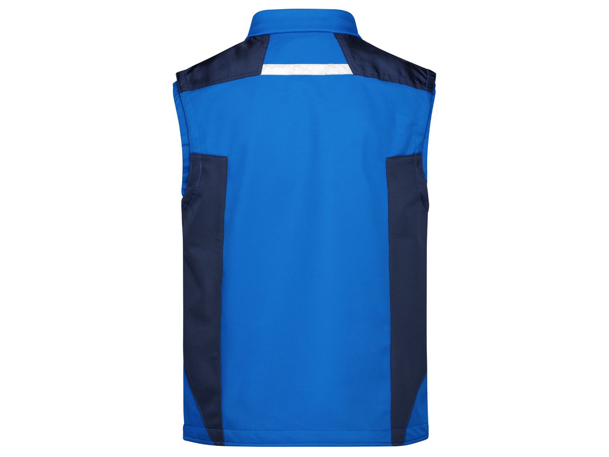 JN Workwear Softshell Vest JN845 100%PES, royal/navy, Größe XS