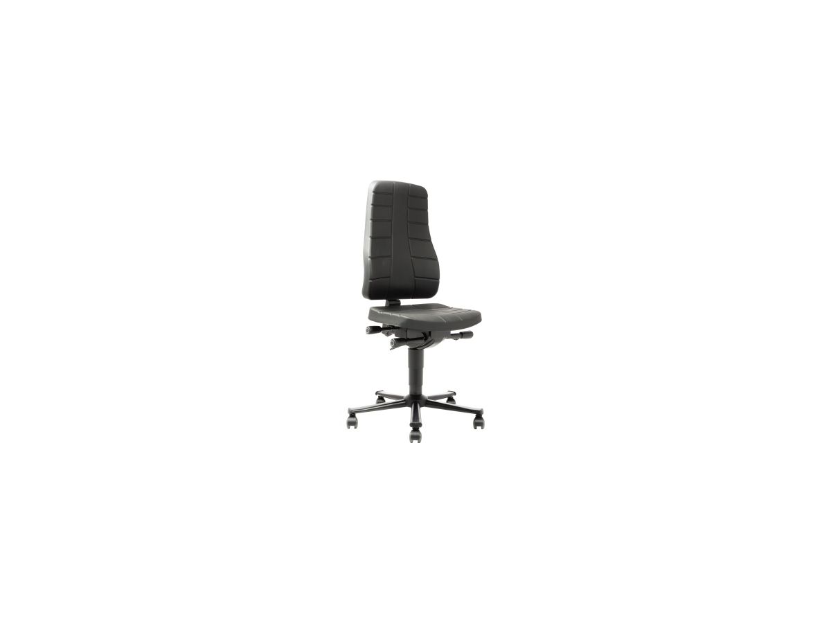 Arbeistdrehstuhl bimos All in One mit PU-Schaum , Farbe schwarz